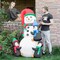 6ft Christmas Inflatable Snowman & Penguins Lighted Christmas Blowup Yard Dec